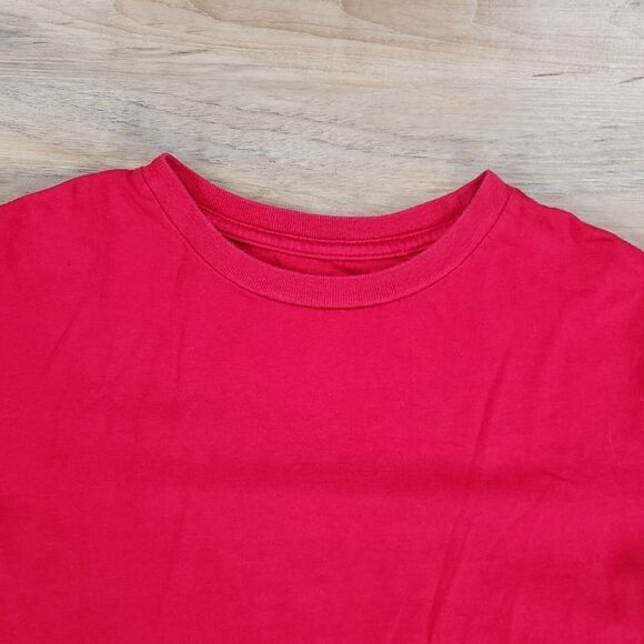 🧡Unisex Bundle of 2 Plain T-shirts; Red Medium & Green Large - Picture 11 of 14